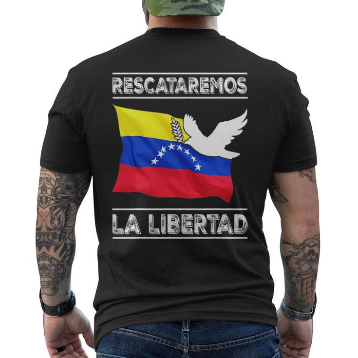 Venezuela Freedom Democracy Guaido La Libertad Men's Back Print T-shirt