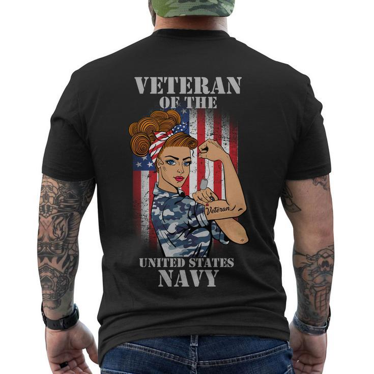 Veteran Of The United States Navy Women Tshirt Men's Crewneck Short Sleeve Back Print T-shirt