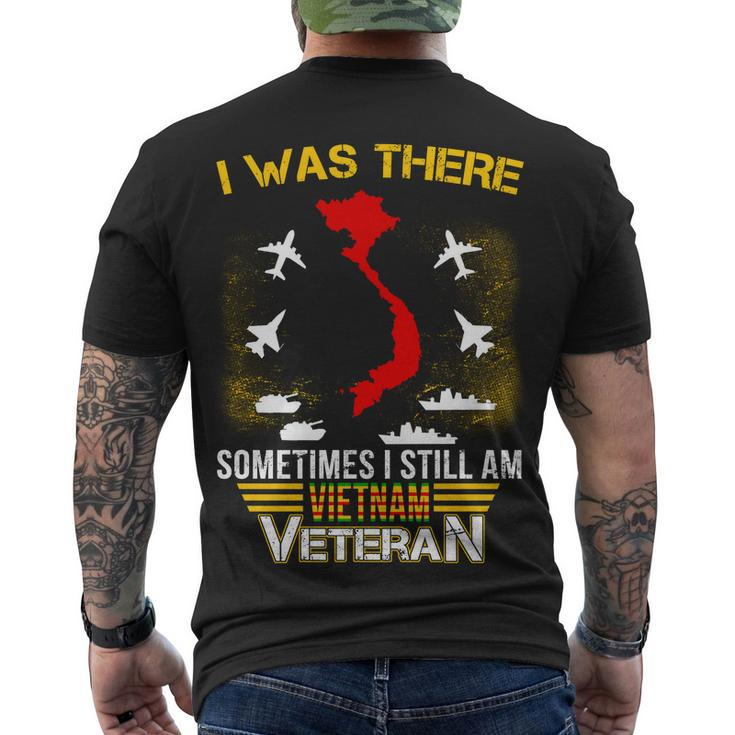 Vietnam Veteran I Was There Tshirt Men's Crewneck Short Sleeve Back Print T-shirt