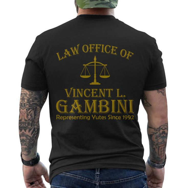 Vincent Gambini Attorney At Law Tshirt Men's Crewneck Short Sleeve Back Print T-shirt