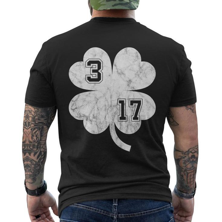 Vintage 317 Irish Clover Tshirt Men's Crewneck Short Sleeve Back Print T-shirt