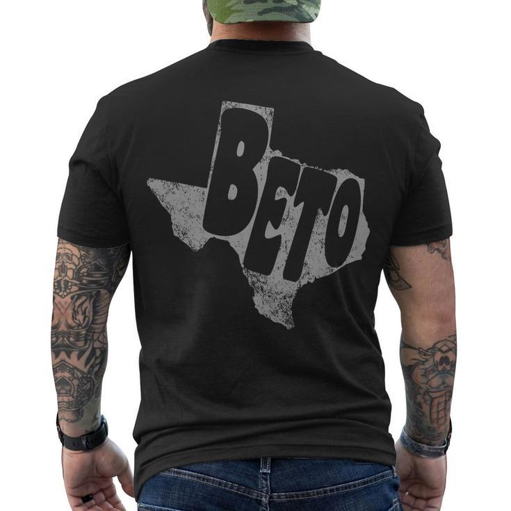 Vintage Beto Texas State Logo Men's Crewneck Short Sleeve Back Print T-shirt