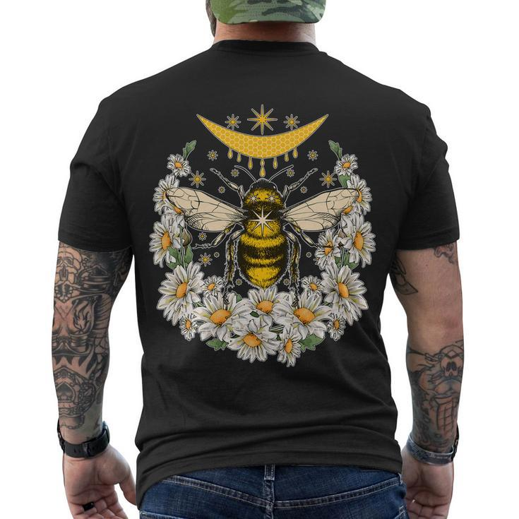 Vintage Daisy Honey Moon Bee Men's Crewneck Short Sleeve Back Print T-shirt