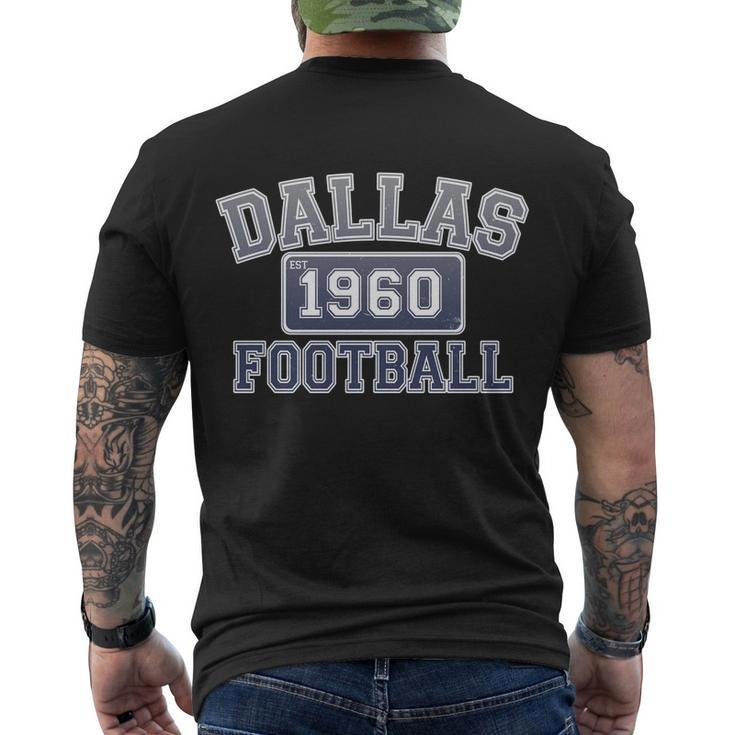Vintage Dallas Texas Football Est  Men's Crewneck Short Sleeve Back Print T-shirt