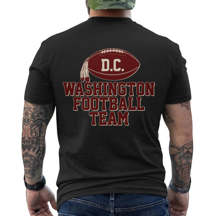 Vintage Distressed Washington Dc Football Team Tshirt Men's Crewneck Short Sleeve Back Print T-shirt
