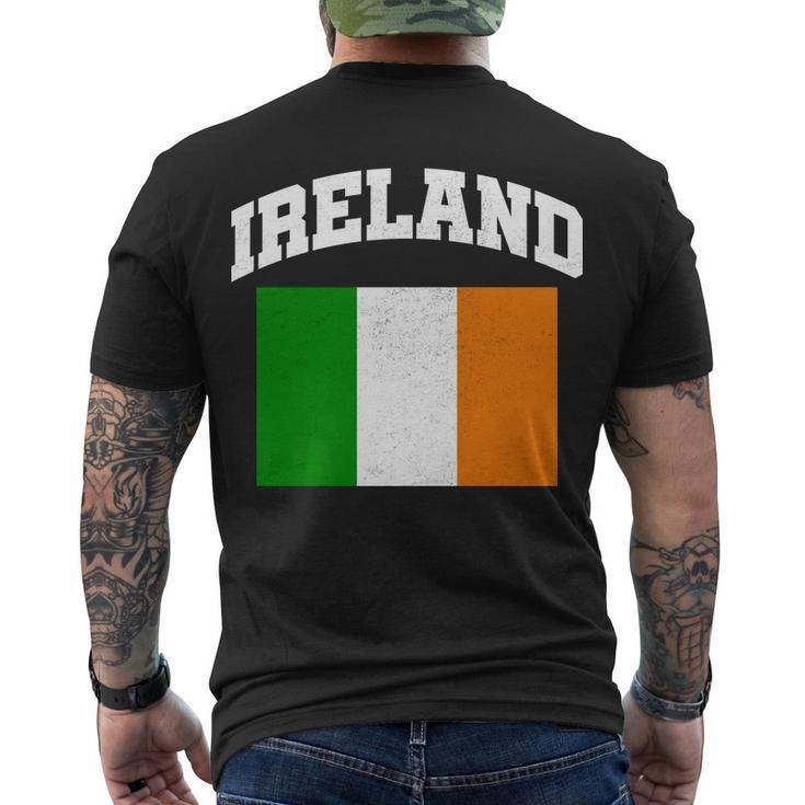 Vintage Ireland Team Flag Men's Crewneck Short Sleeve Back Print T-shirt