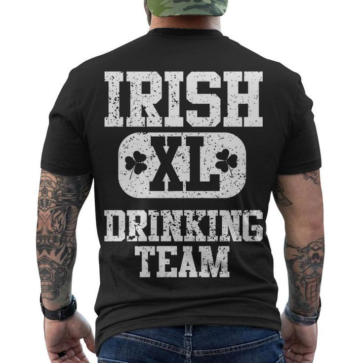 Vintage Irish Drinking Team Tshirt Men's Crewneck Short Sleeve Back Print T-shirt