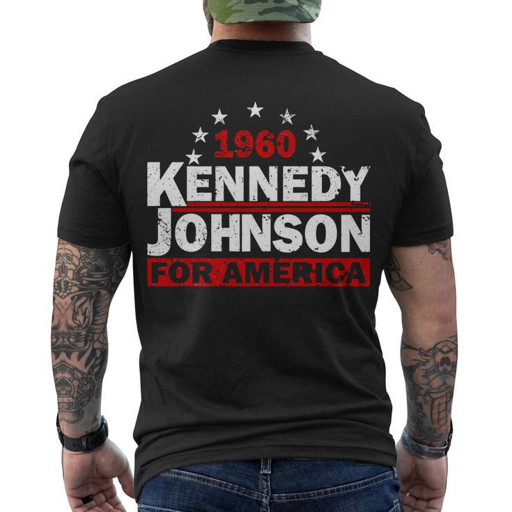 Vintage Kennedy Johnson 1960 For America Men's Crewneck Short Sleeve Back Print T-shirt