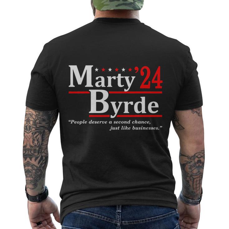 Vintage Marty 2024 Byrdes Election Tshirt Men's Crewneck Short Sleeve Back Print T-shirt