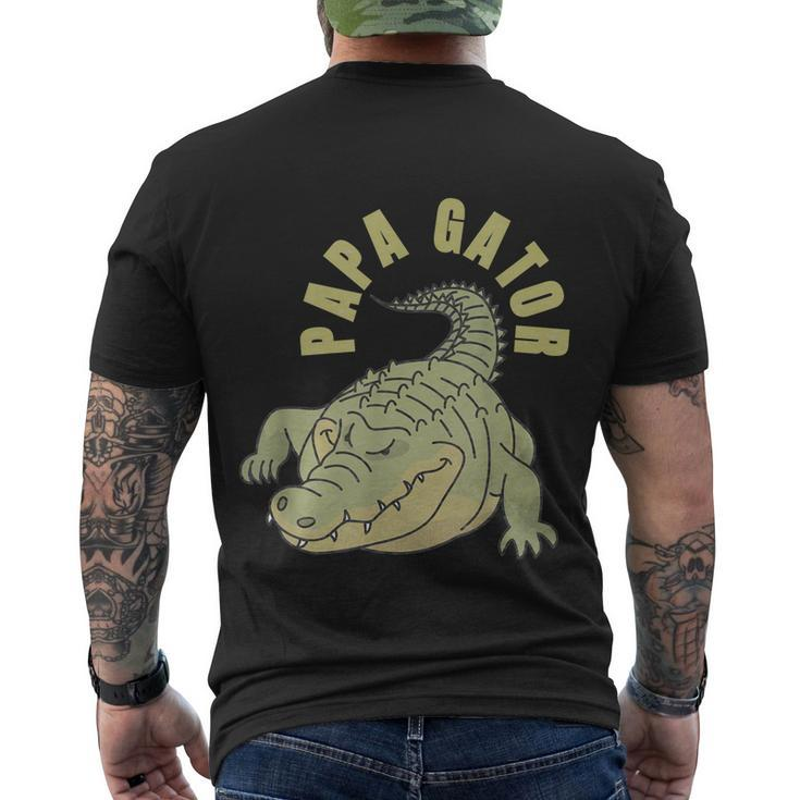 Vintage Papa Gator Alligators Father Men's T-shirt Back Print