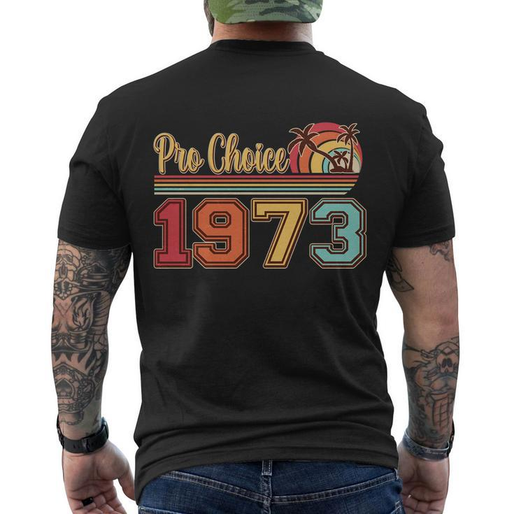 Vintage Retro Tropical Pro Choice  Men's Crewneck Short Sleeve Back Print T-shirt