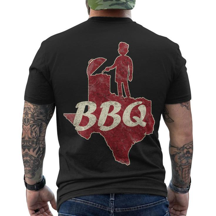Vintage Texas Bbq Men's Crewneck Short Sleeve Back Print T-shirt