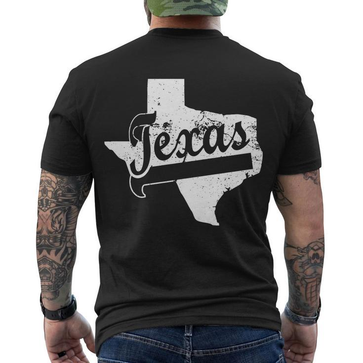 Vintage Texas State Logo Men's Crewneck Short Sleeve Back Print T-shirt