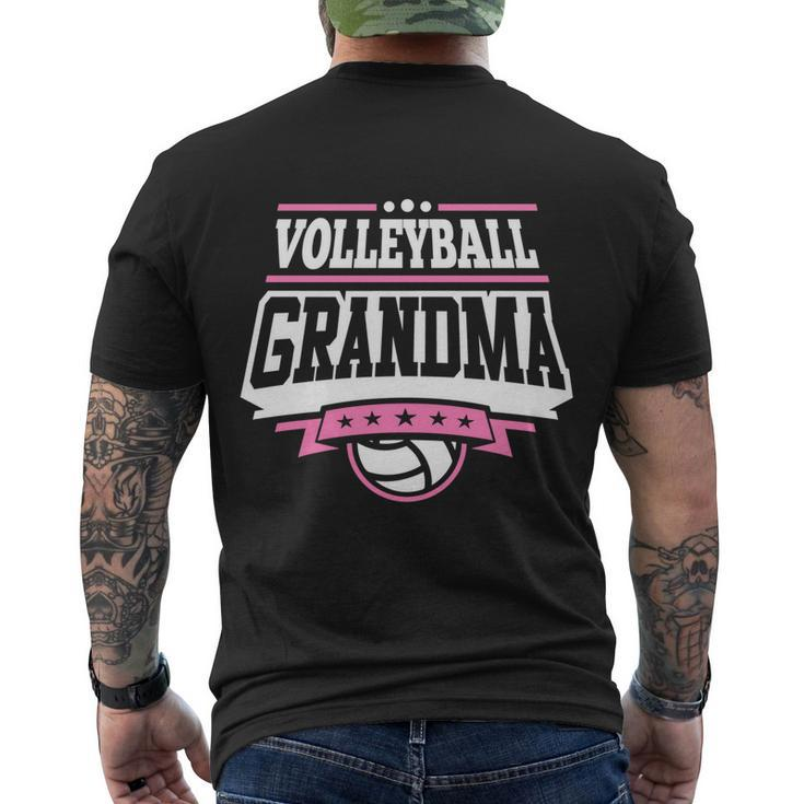 Volleyball Grandma Meaningful Gift Men's Crewneck Short Sleeve Back Print T-shirt