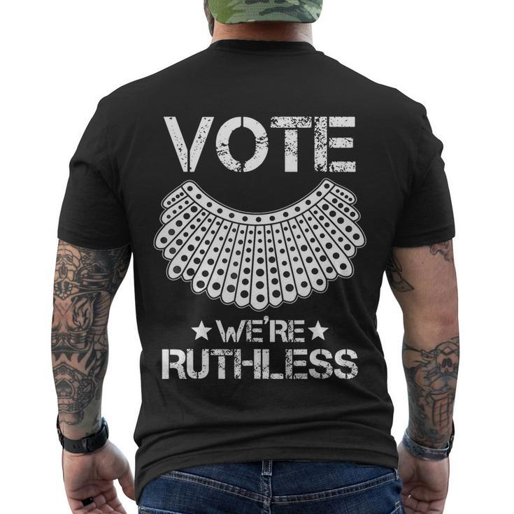 Vote Were Ruthless Feminist Womens Rights Men's Crewneck Short Sleeve Back Print T-shirt