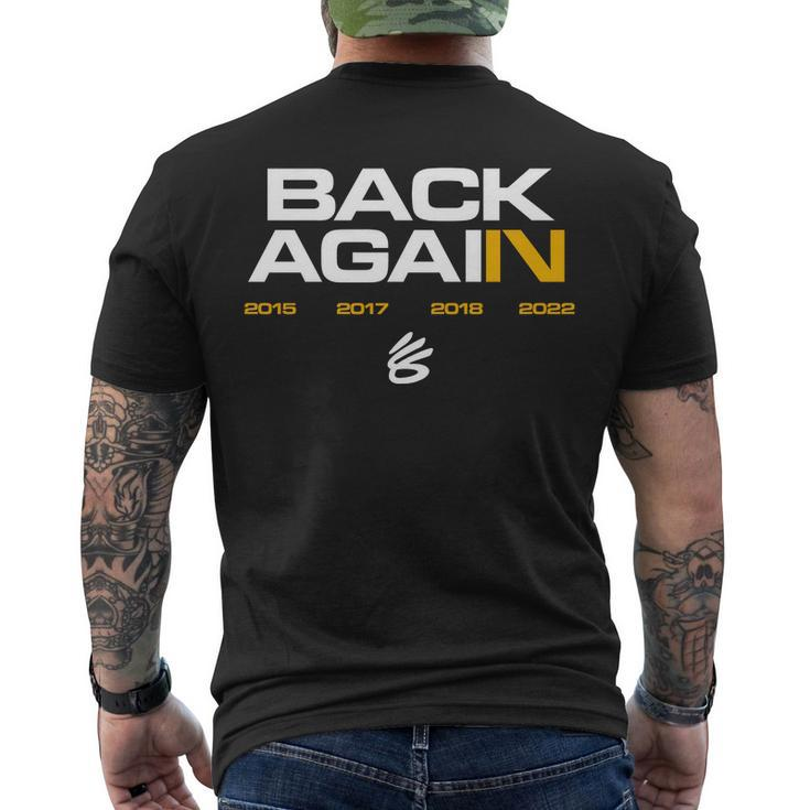 Warriors Parade Back Again Warrior Champion Men's Crewneck Short Sleeve Back Print T-shirt