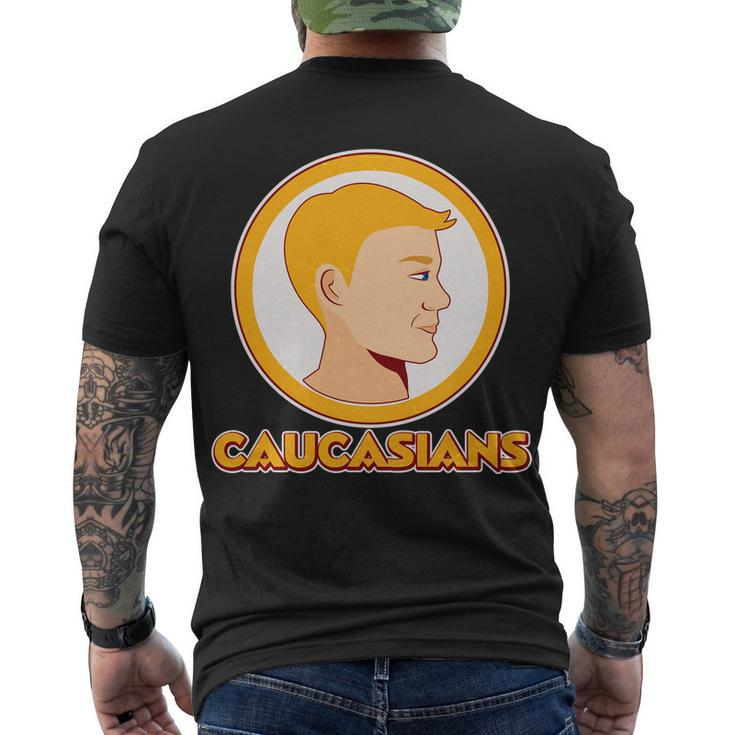 Washington Caucasians Football Logo Tshirt Men's Crewneck Short Sleeve Back Print T-shirt