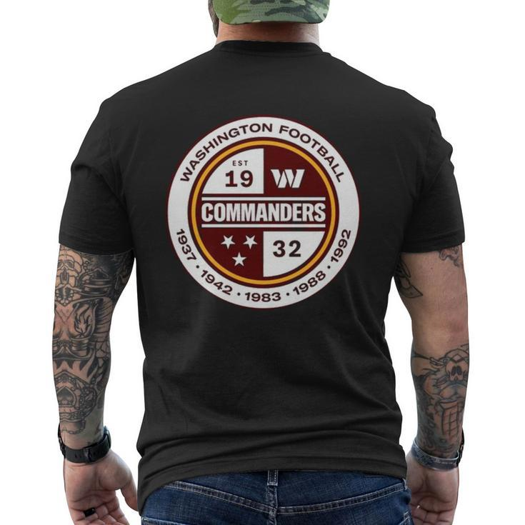 Washington Commanders Football Lovers Men's Back Print T-shirt