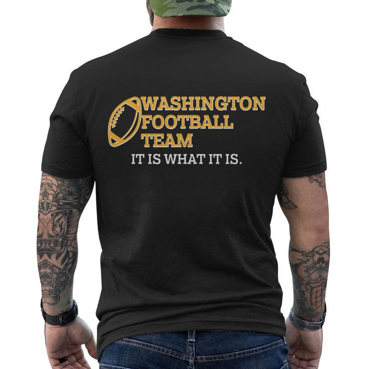 Washington Football Team It Is What It Is Men's Crewneck Short Sleeve Back Print T-shirt