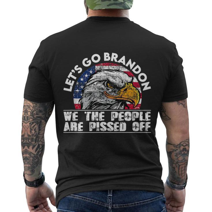 We The People Are Pissed Off Lets Go Brandon Men's Crewneck Short Sleeve Back Print T-shirt