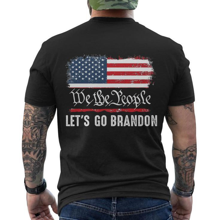 We The People Let’S Go Brandon Conservative Anti Liberal Tshirt Men's Crewneck Short Sleeve Back Print T-shirt