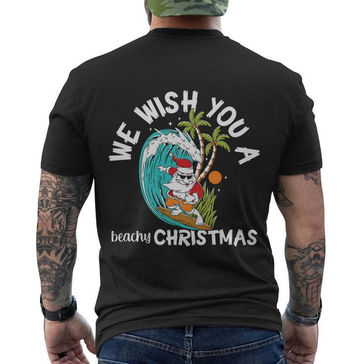 We Wish You A Beachy Christmas In July Men's Crewneck Short Sleeve Back Print T-shirt