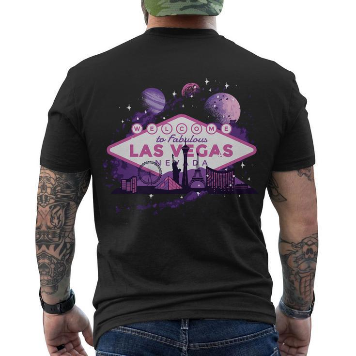 Welcome To Fabulous Las Vegas Universe Men's Crewneck Short Sleeve Back Print T-shirt