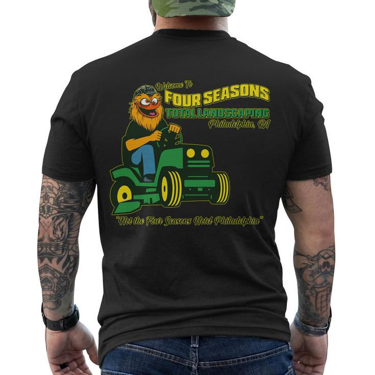 Welcome To Four Season Total Landscaping Philadelphia Tshirt Men's Crewneck Short Sleeve Back Print T-shirt