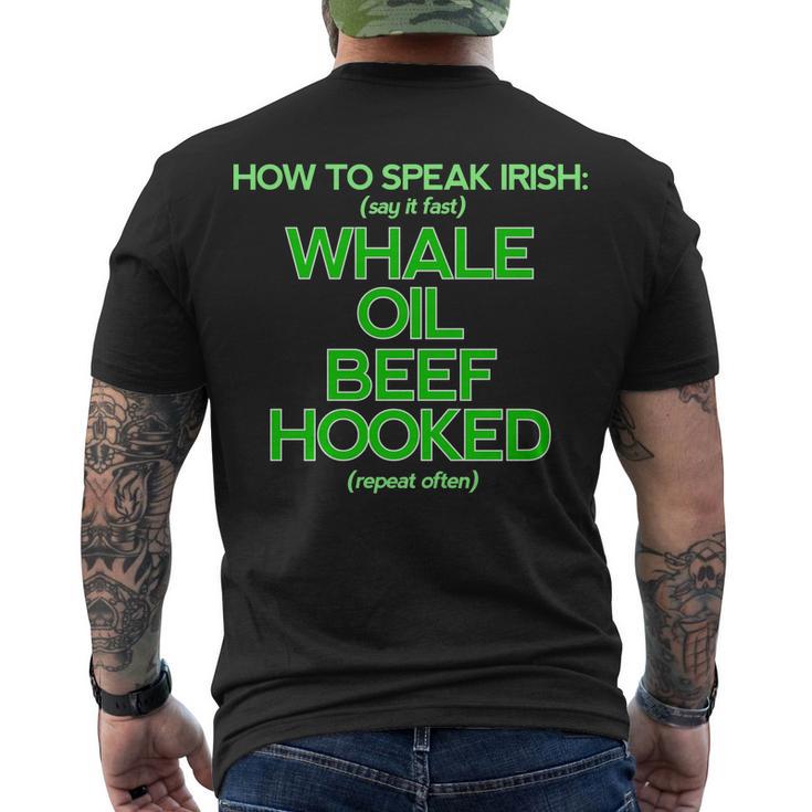 Whale Oil Beef Hooked Tshirt Men's Crewneck Short Sleeve Back Print T-shirt