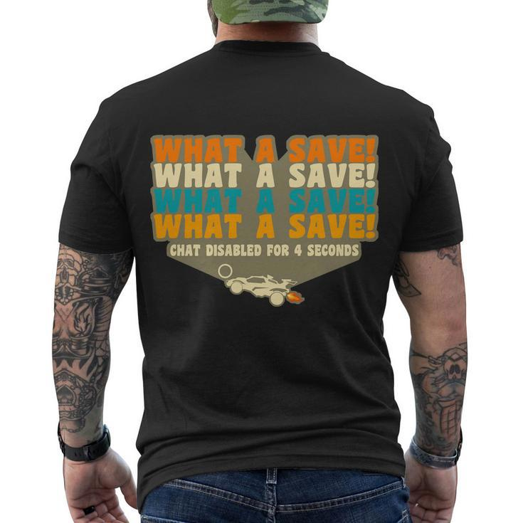 What A Save Rocket Soccer Men's Crewneck Short Sleeve Back Print T-shirt