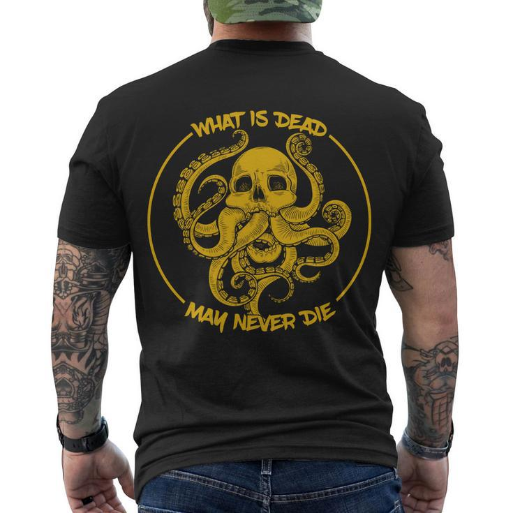 What Is Dead May Never Die Tshirt Men's Crewneck Short Sleeve Back Print T-shirt