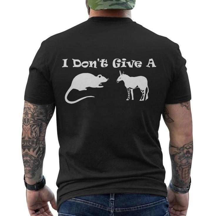 Who Gives A Rats Ass Tshirt Men's Crewneck Short Sleeve Back Print T-shirt