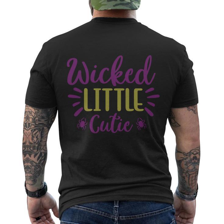 Wicked Little Cutie Halloween Quote V3 Men's Crewneck Short Sleeve Back Print T-shirt