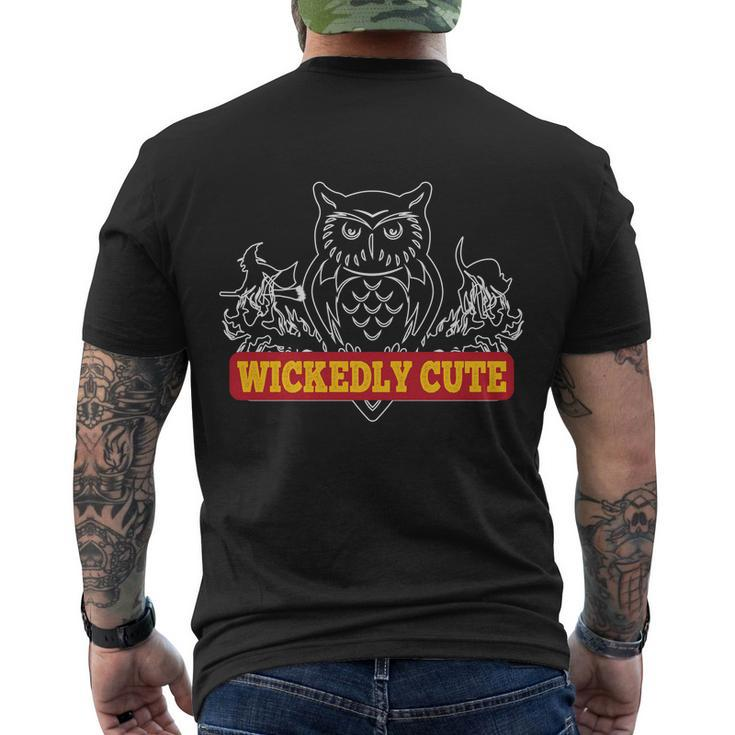 Wickedly Cute Funny Halloween Quote V2 Men's Crewneck Short Sleeve Back Print T-shirt