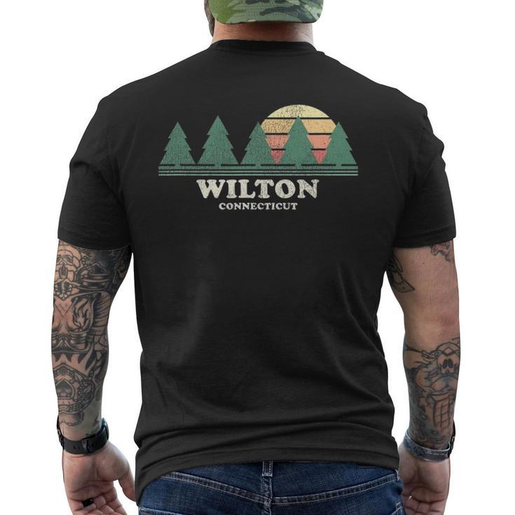 Wilton Ct Vintage Throwback Tee Retro 70S Men's Back Print T-shirt