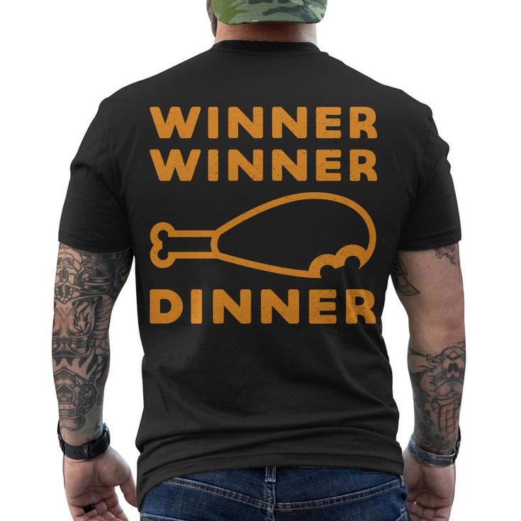 Winner Winner Chicken Dinner Funny Gaming Men's Crewneck Short Sleeve Back Print T-shirt