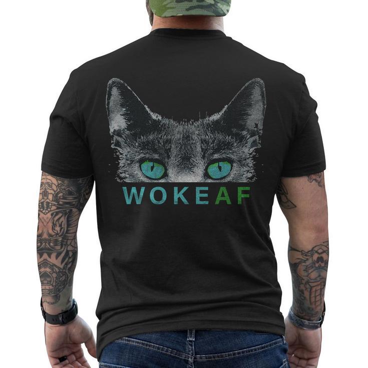 Woke Af Tshirt Men's Crewneck Short Sleeve Back Print T-shirt