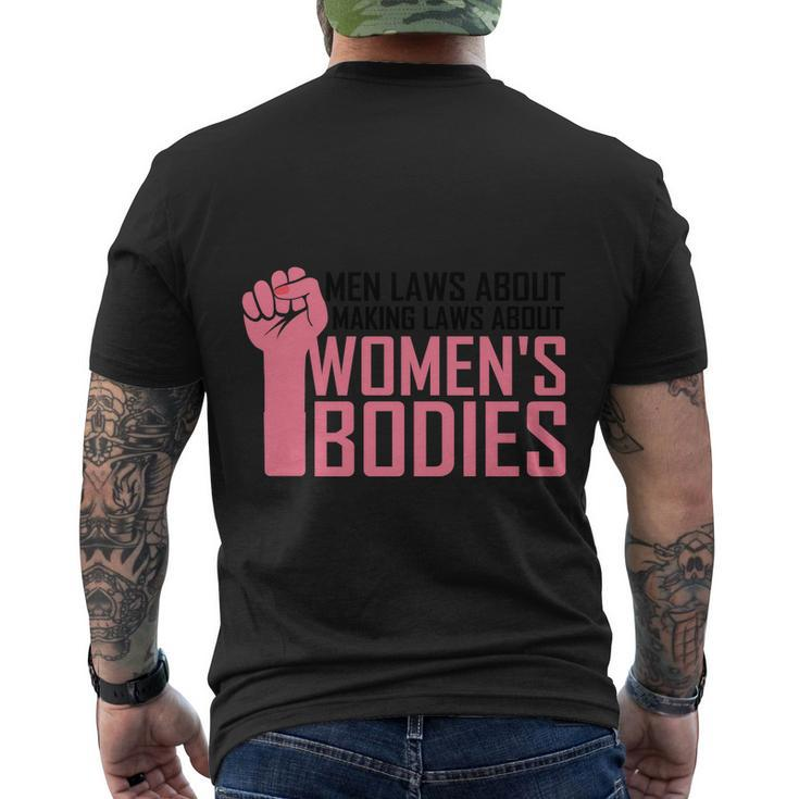 Womens Rights Uterus Body Choice 1973 Pro Roe Men's Crewneck Short Sleeve Back Print T-shirt