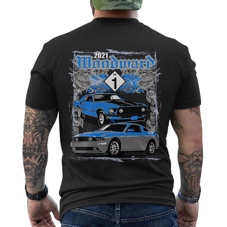 Woodward Cruise 2021 In Muscle Style Men's T-shirt Back Print
