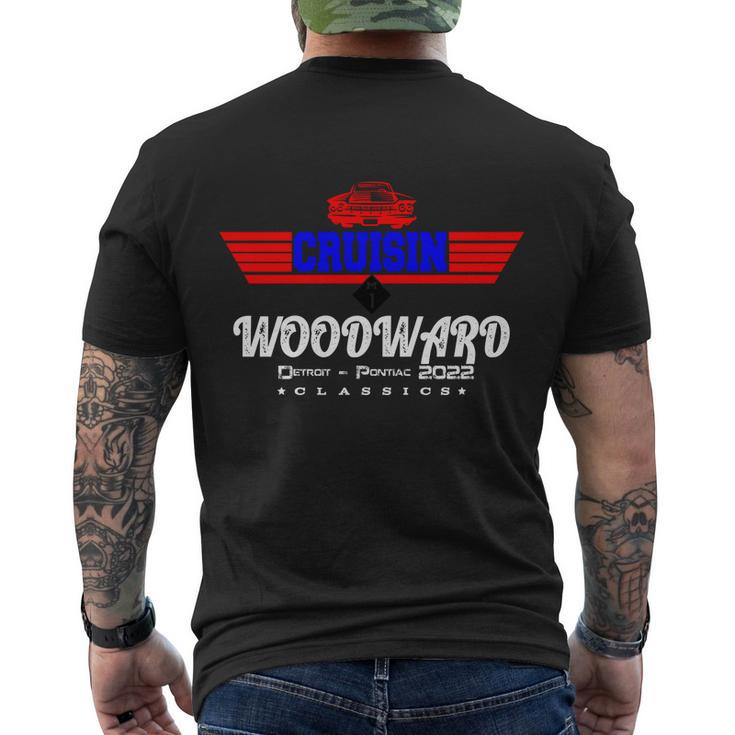 Woodward Cruise Flight Retro 2022 Car Cruise Men's T-shirt Back Print