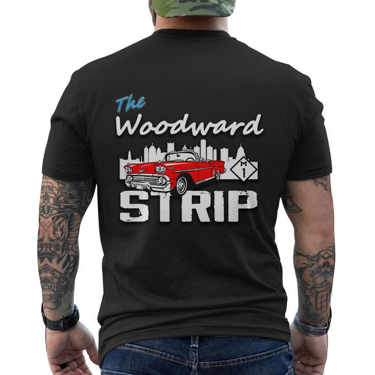 Woodward Strip Classic Car Men's T-shirt Back Print