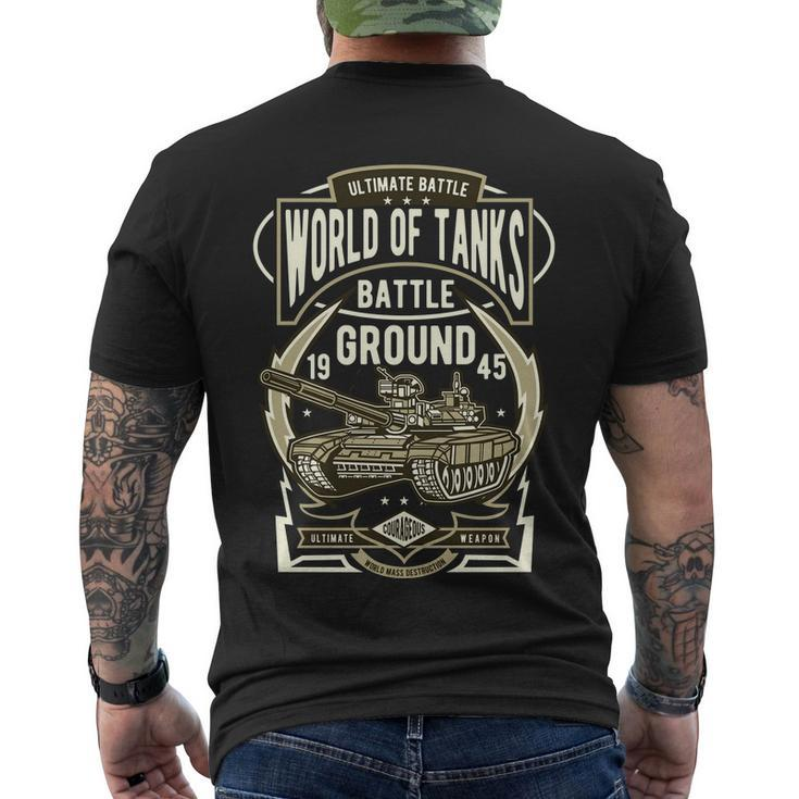 World Of Tanks Men's Crewneck Short Sleeve Back Print T-shirt