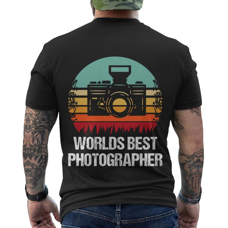 Worlds Best Photographer Photographer Gift Men's Crewneck Short Sleeve Back Print T-shirt