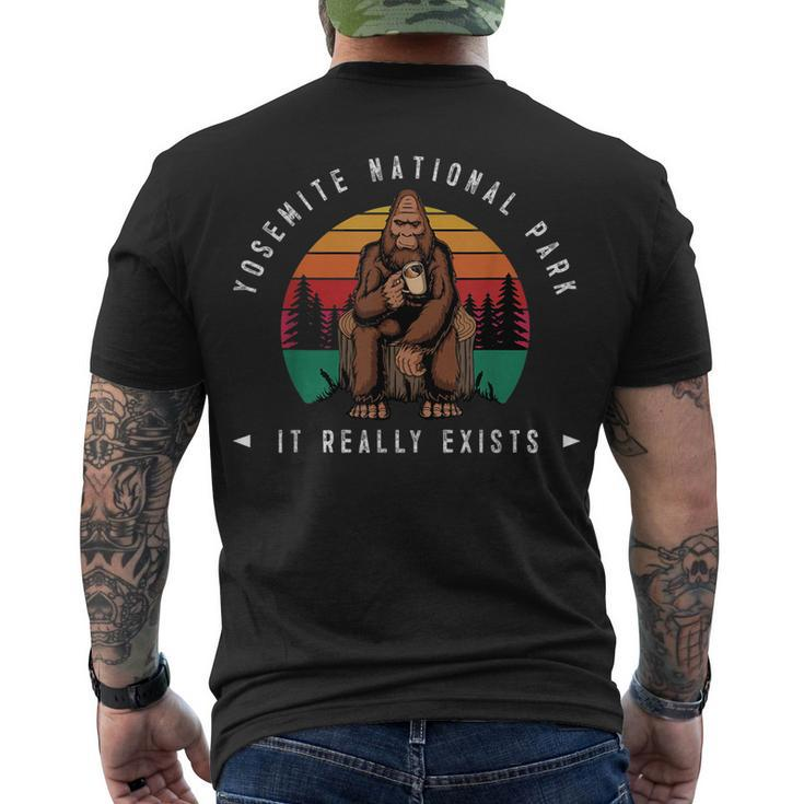 Yosemite National Park Bigfoot Sasquatch Men & Women Men's T-shirt Back Print