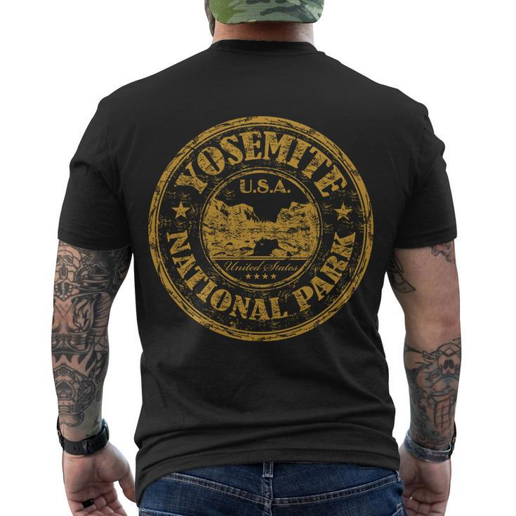 Yosemite National Park Men's Crewneck Short Sleeve Back Print T-shirt