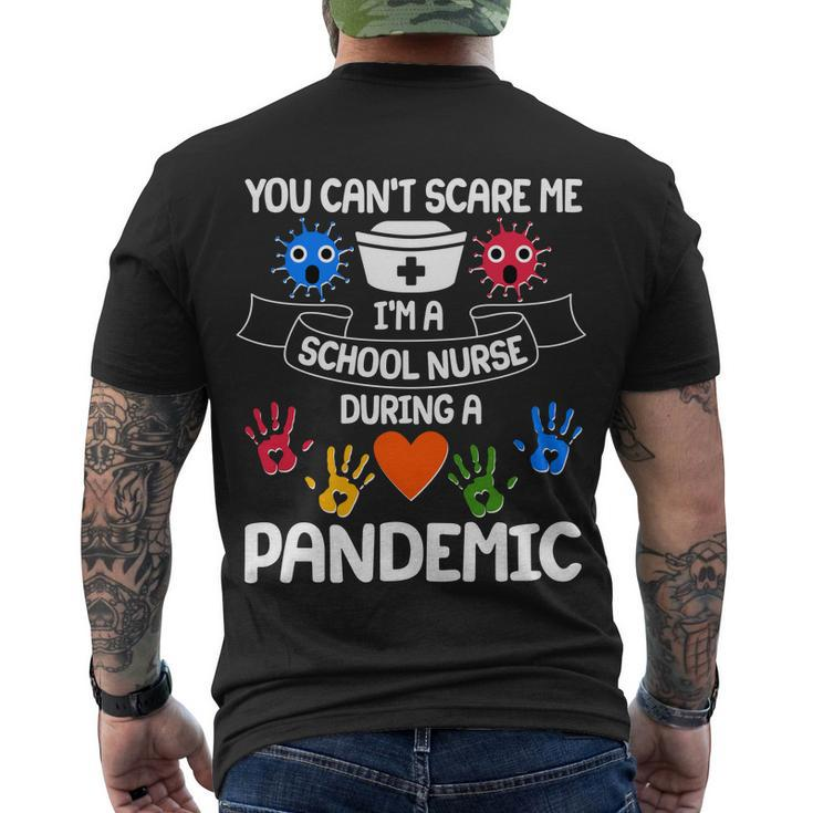 You Cant Scare Me Im A School Nurse During The Pandemic Tshirt Men's Crewneck Short Sleeve Back Print T-shirt