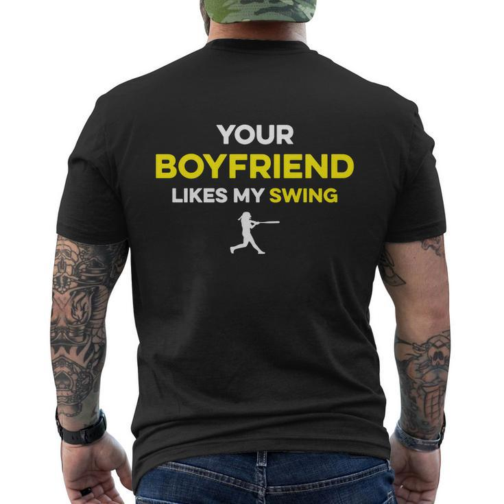 Your Boyfriend Likes My Swing Men's Crewneck Short Sleeve Back Print T-shirt