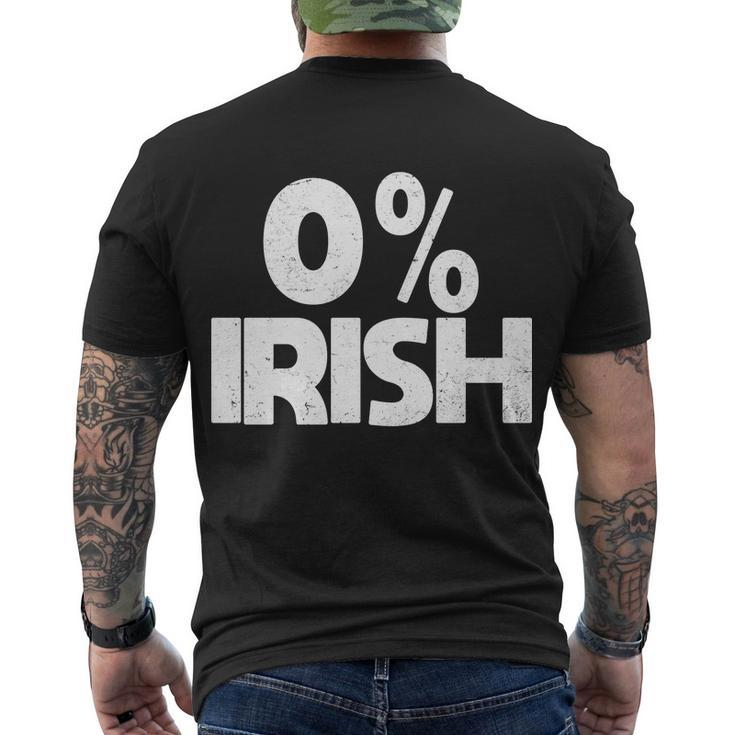 Zero Percent Irish Men's T-shirt Back Print - Thegiftio
