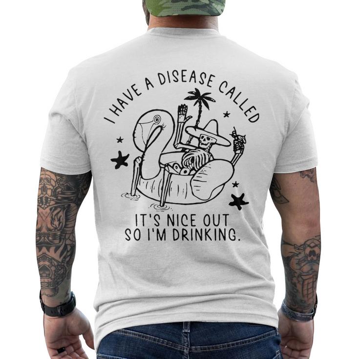 Men's Crewneck Short Sleeve Back Print T-shirt