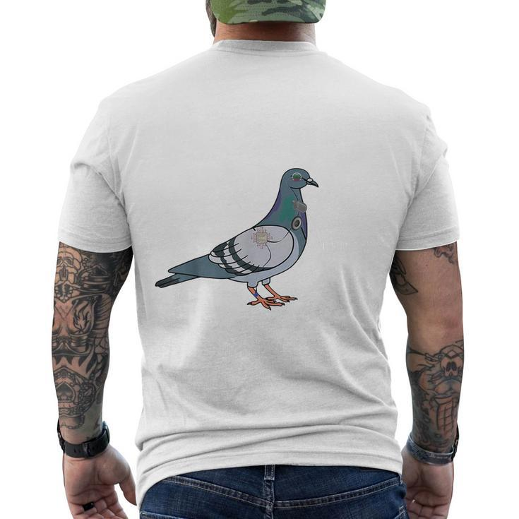 Birds Are Not Real Diagram Men's Crewneck Short Sleeve Back Print T-shirt